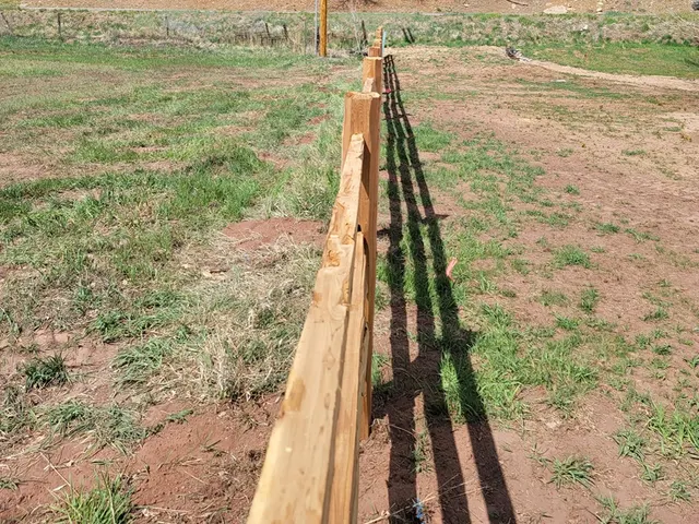 Cedar Split Rail fence by AgriTek — installation example