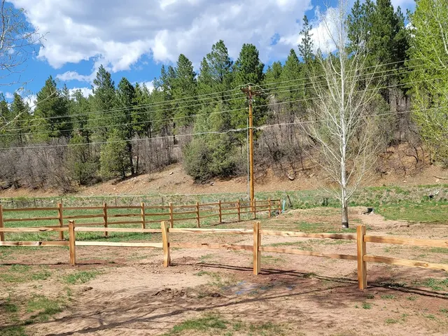 Cedar Split Rail fence by AgriTek — installation example