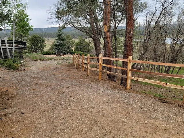 Cedar Split Rail fence by AgriTek — installation example