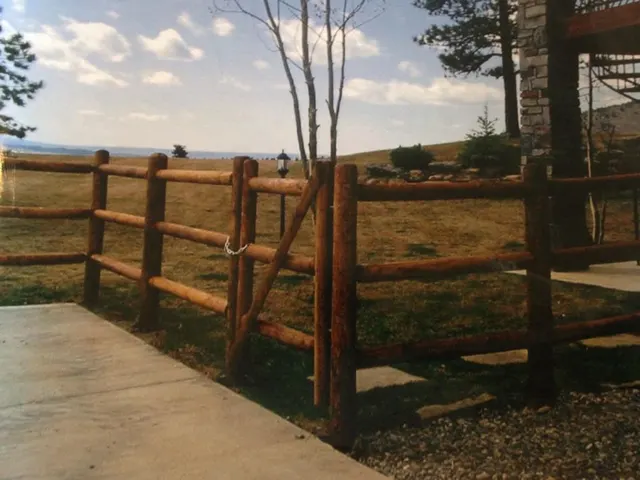 Doweled Rail fence by AgriTek — installation example