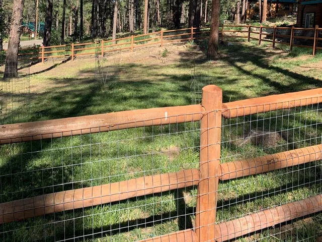 Doweled Rail fence by AgriTek — installation example