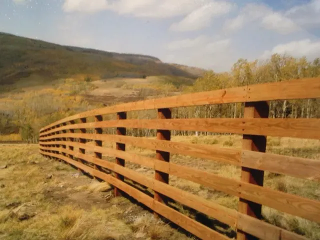 Estate Rail fence by AgriTek — installation example
