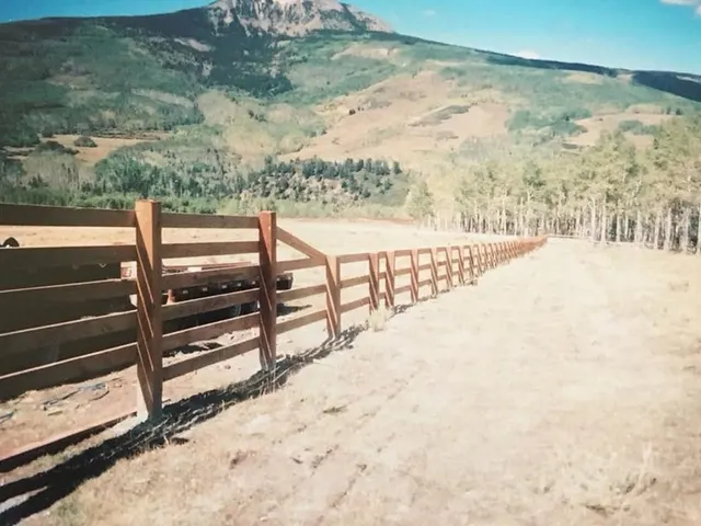 Estate Rail fence by AgriTek — installation example