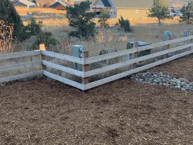 Estate Rail fence by AgriTek — installation example