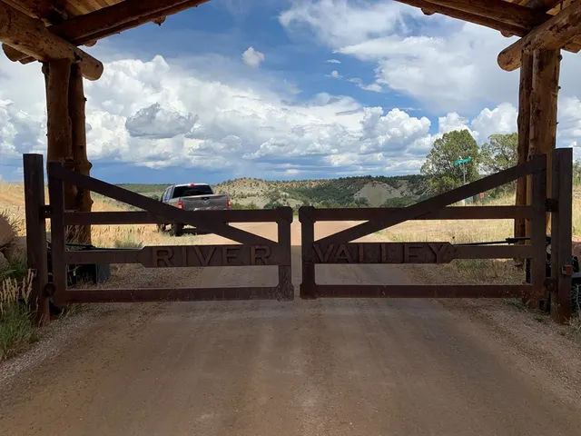Gates & Automation fence by AgriTek — installation example