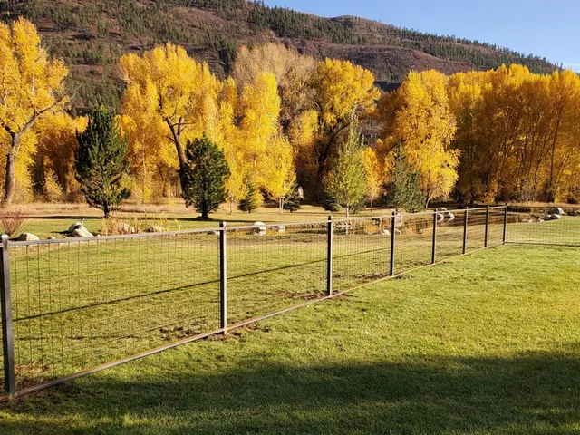 Metal / Aluminum fence by AgriTek — installation example