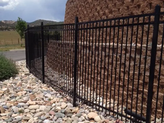 Metal / Aluminum fence by AgriTek — installation example