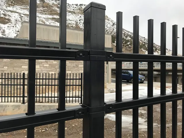 Metal / Aluminum fence by AgriTek — installation example