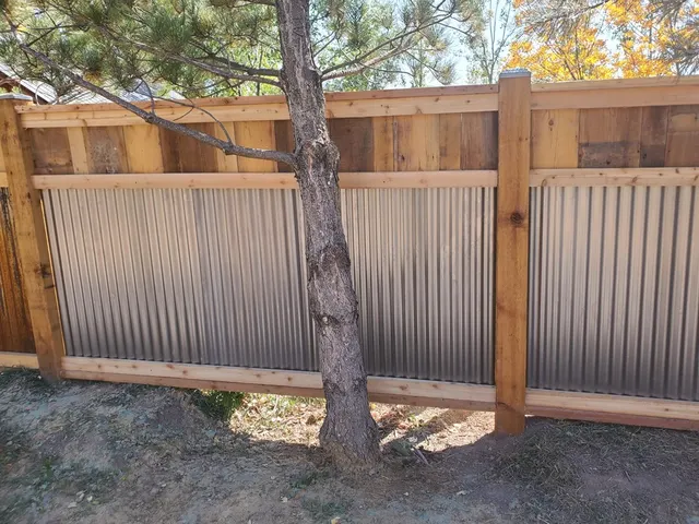 Metal Privacy Fence fence by AgriTek — installation example