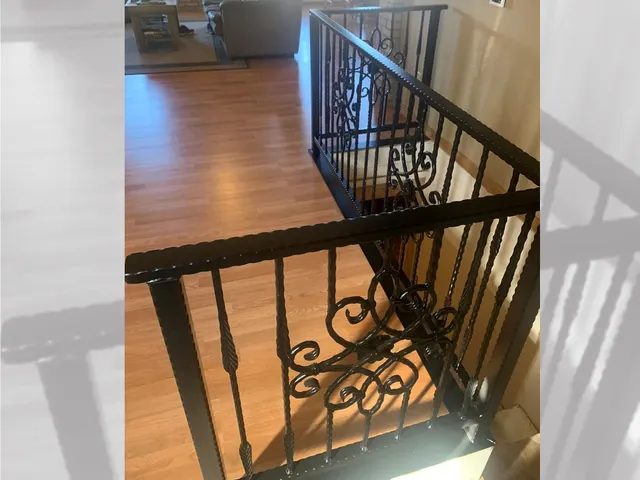 Railing fence by AgriTek — installation example