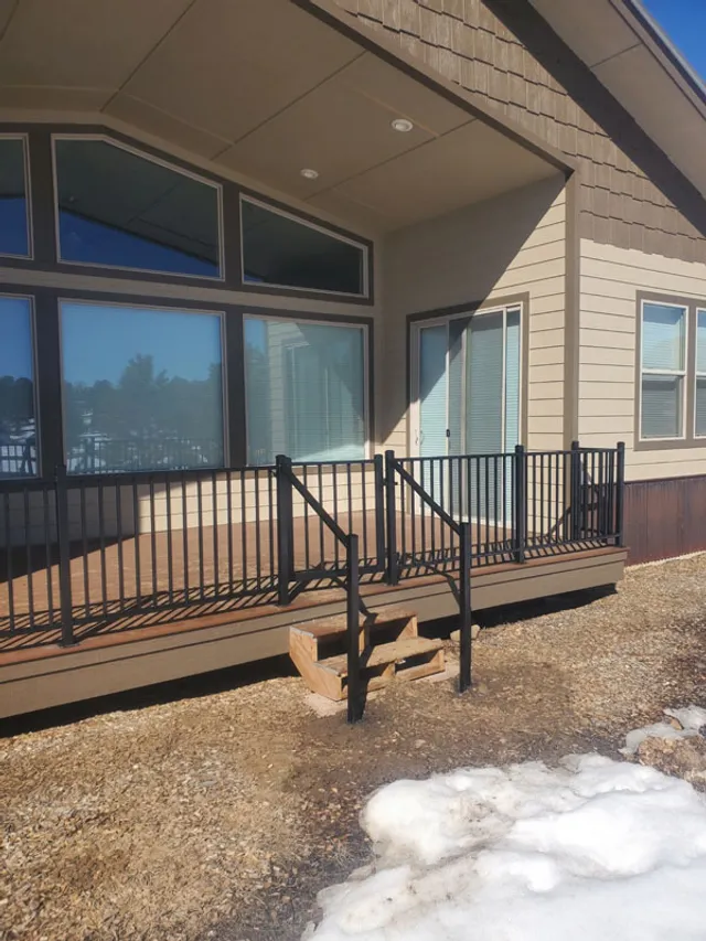 Railing fence by AgriTek — installation example