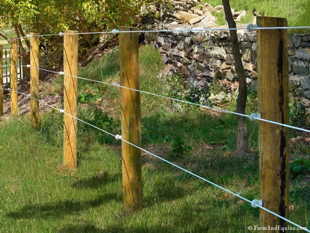 Wire Fence fence by AgriTek — installation example