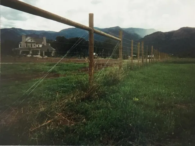 Wire Fence fence by AgriTek — installation example