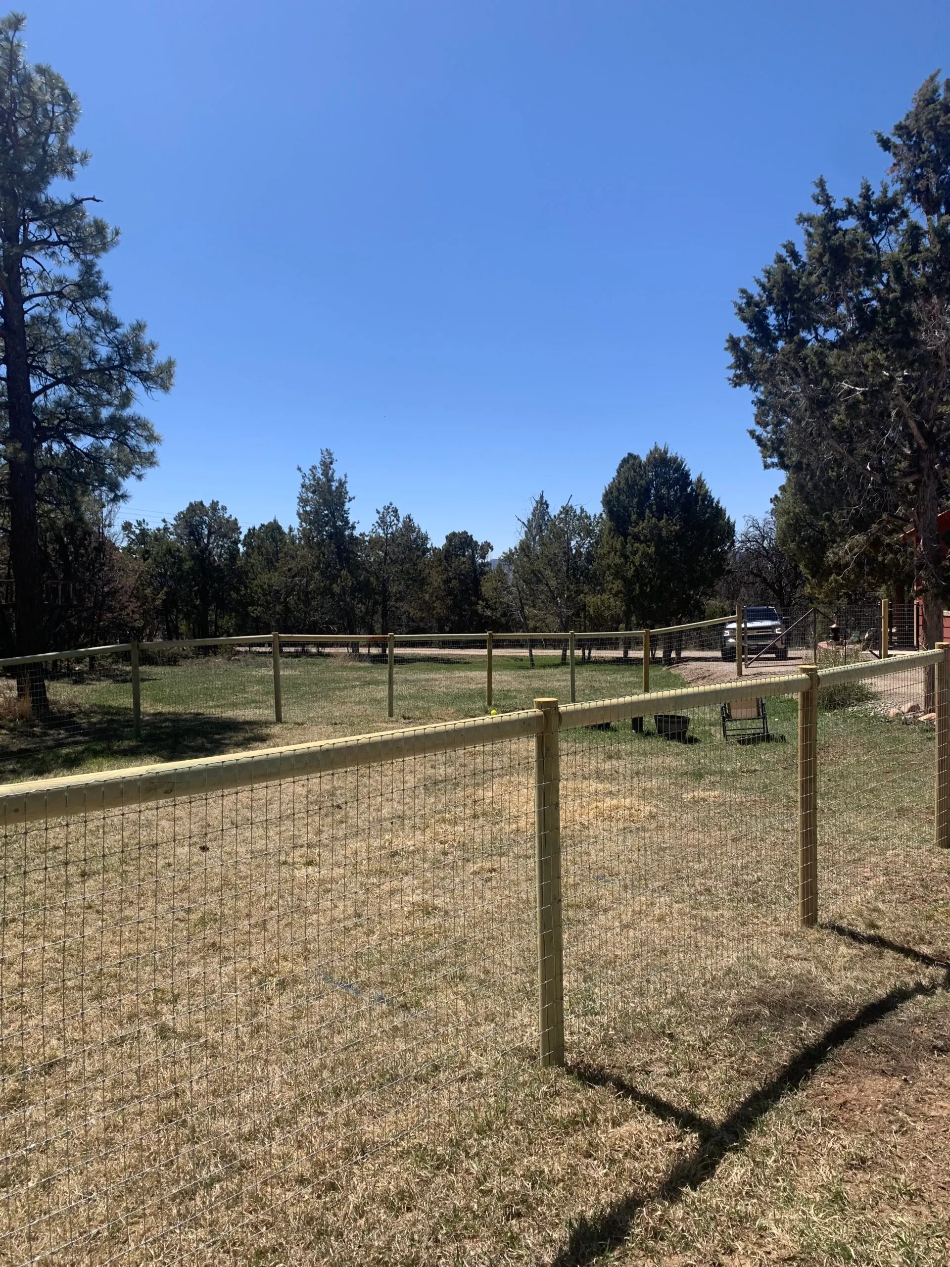 Wire Fence fence by AgriTek — installation example